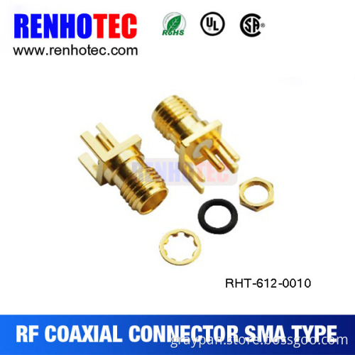 SMA Straight female PCB Mount Connector